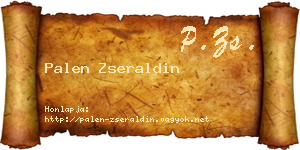 Palen Zseraldin névjegykártya